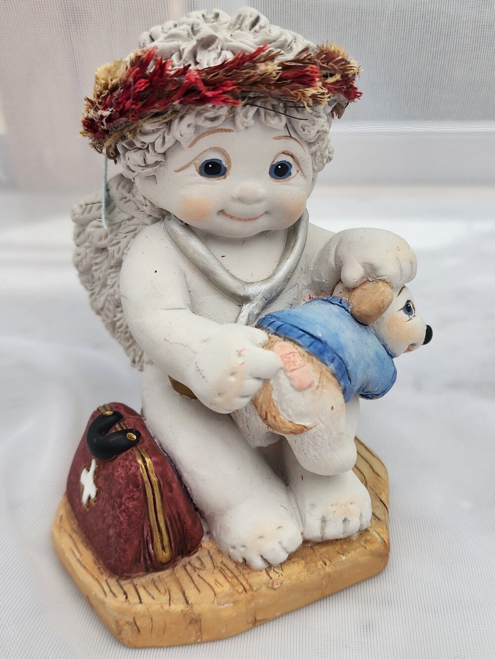 Vtg Love Heals Dreamsicles Nurse Dog Figurine Gift Nostalgic 2001 Signed Kristin